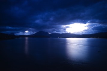 nigtsky in Sagfjorden.