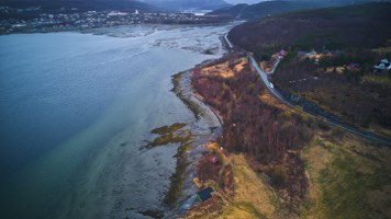 Salangen, Laberg view Sjøvegan