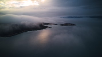 Dyrøya in low clouds