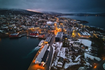 Finnsnes Harbour, Senja County, Norway