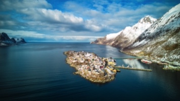 Husøy in Senja County, North Norway
