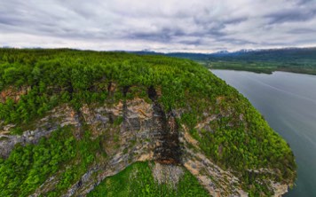 View facing Skredberget in Salangen Norway.