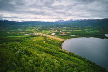 View Elvenes in Øvre Salangen.