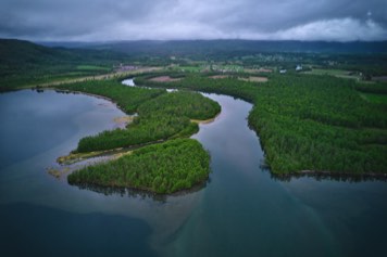 View Elvenes in Øvre Salangen.