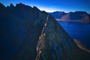 Hamn in Senja County, Mountain Hike Norway