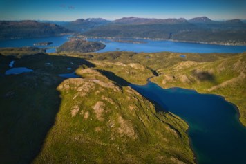 Sommerset vannet utsikt sagfjorden