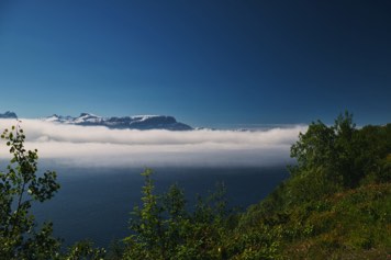 Andørja Great view. Ocean fog coming in. 